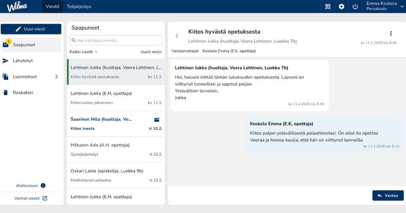 Wilman kehitys aikajana